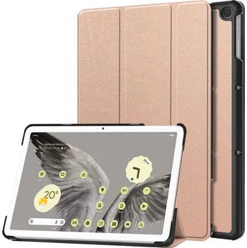 Pouzdro na tablet VSECHNONAMOBIL 62844 LEATHER Zaklápěcí kryt pro Google Pixel Tablet růžovozlatý