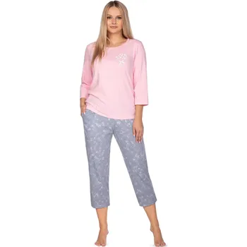 Dámské pyžamo Regina dámské pyžamo 646 - růžová, L (Bavlněné pyžamo dámské)