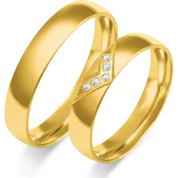 Prsten SOFIA zlatý dámský snubní prsten ZSC-125WYG-DIA