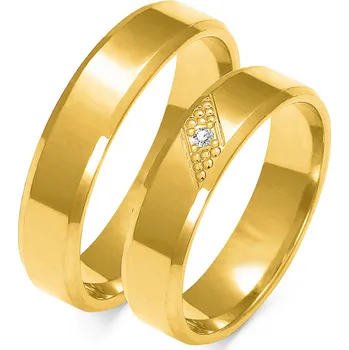 Prsten SOFIA zlatý dámský snubní prsten ZSA-149WYG