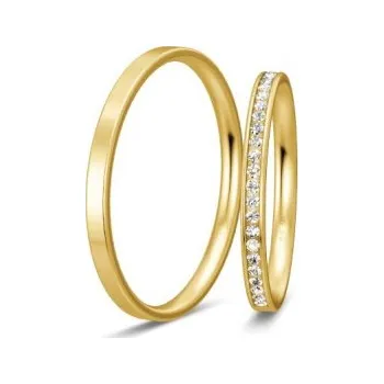 Prsten BREUNING zlaté snubní prsteny BR48/04952YG