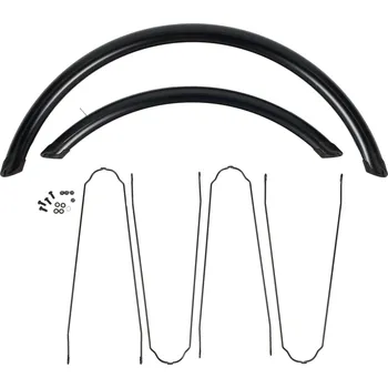 Blatník na kolo ROCKRIDER Blatníky 28" ke kolu Original 920E V2 černé