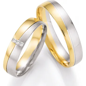 Prsten HONEYMOON zlaté snubní prsteny 66/43070-045WG