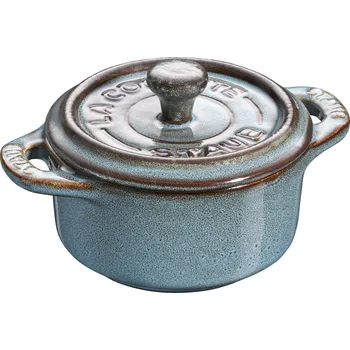 Hrnec Staub Cocotte Mini keramická zapékací forma 10 cm/0,2 l, antická modrá, 40512-000