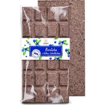 Čokoláda Bílá ovocná borůvková čokoláda