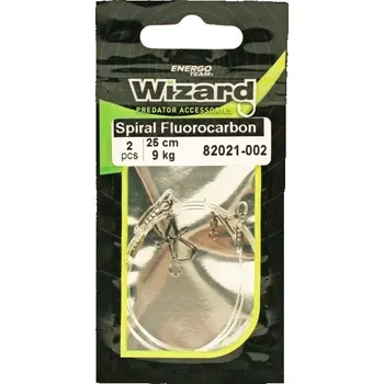 WIZARD - Návazec Spiral Fluorocarbon Leader 25 cm 9 kg 2 ks