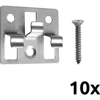 Terasové prkno UMAKOV Nerezová Příchytka WPC dvoubarevné oboustranné desky 10ks