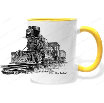 Hrnek - Parní lokomotiva K92 Barva: Žlutá