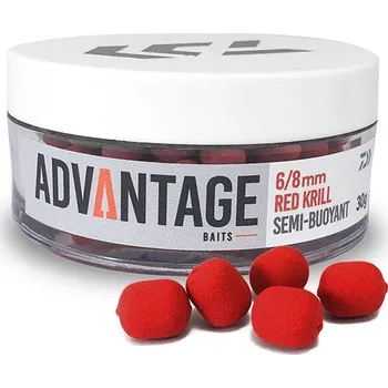 Boilies Daiwa neutrálně vyvážené nástrahy Advantage Semi Buoyant Red Krill 30g Průměr: 6-8mm