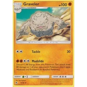 Volný čas Pokémon HIF 034/068 Graveler - Hidden Fates Stav: Excellent, Verze: NORMAL