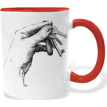 Hrnek - Klíče Barva: Červená