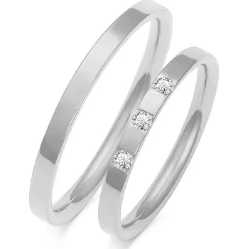 Prsten SOFIA zlatý dámský snubní prsten ZSO-61WWG