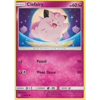 Sběratelská karetní hra Pokémon HIF 039/068 Clefairy - Hidden Fates Stav: Excellent, Verze: NORMAL