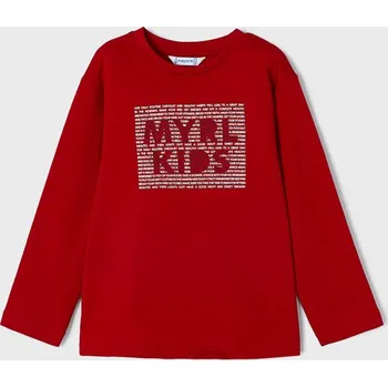 Chlapecké tričko Mayoral Tričko dlouhý rukáv 173 barva: červená, Rozměr: 104