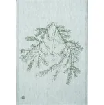 Lapuan Kankurit Lněná utěrka Havu 46x70, šedo-zelená