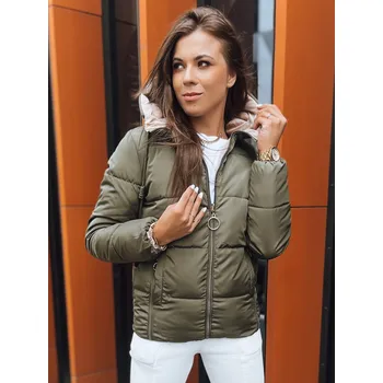 Khaki-béžová oboustranná bunda VICTORIA SNUG TY3716 Velikost: S