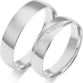 Prsten SOFIA zlatý dámský snubní prsten ZSC-127WWG