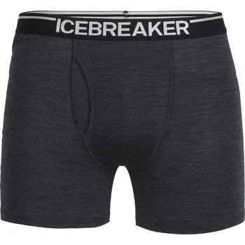 Pánské spodní prádlo pánské merino boxerky ICEBREAKER Mens Anatomica Boxers wFly, Jet Heather velikost: S
