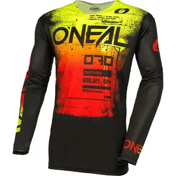 cyklistický dres Dres - O'NEAL Mayhem SCARZ 2024 - černá/červená M