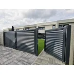 FL BRÁNY Vstupní branka, šířka 110 cm, výška 180 cm, lakovaný rám, výplň Office lakovaná