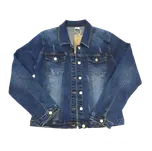 Italie Dámská džínová bunda pro boubelky Velikost: 4XL