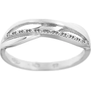 Prsten Zlatnictví U Kostela Zlatý dámský prsten se zirkony 1905b 54 3736-21338995