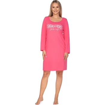 Dámská móda Regina noční košile 111 - malinová, XL (Dámská noční košile s dlouhým rukávem)