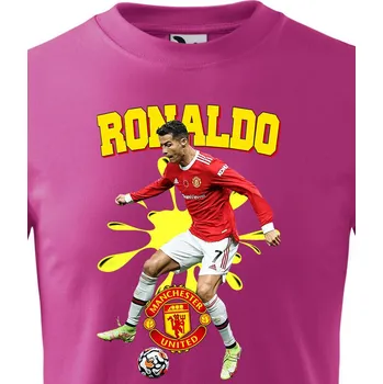 Dětská móda Dětské tričko Cristiano Ronaldo, Barva Purpurová Bezvatriko.cz 2034