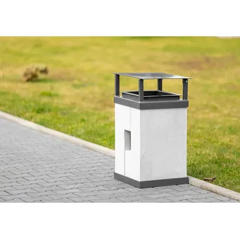 Venkovní odpadkový koš Proficity koš na odpadky Roma se stříškou