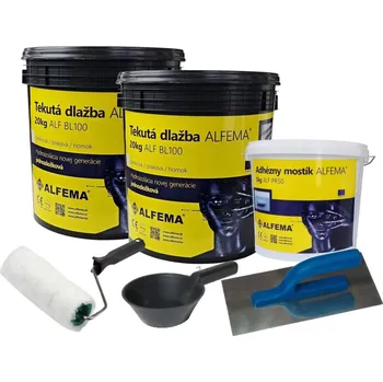 Sada na 15-20m2 - Tekutá dlažba ALF BL100 písková 40kg