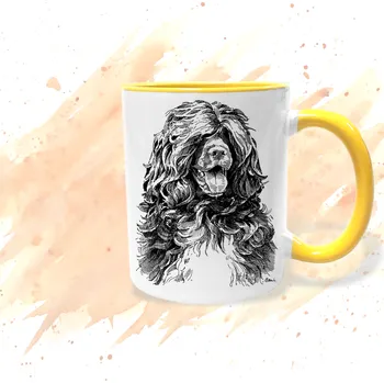 Hrnek - Portugalský vodní pes Barva: Žlutá