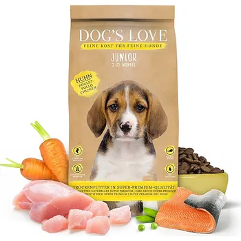 Krmivo pro psa Dog's Love granule Kuře Junior 12kg