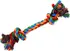 Hračka pro psa Dog Fantasy Uzel bavlněný barevný 2 knoty 45 cm
