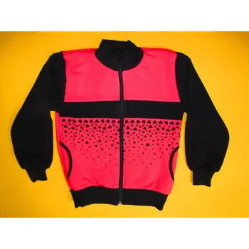 Dívčí mikina Arex, ČR Bavlněná mikina Srdíčka 2 Barva: růžová+černá, Velikost: 122