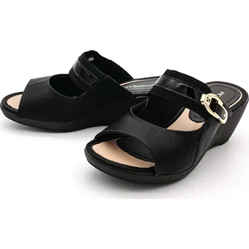 Dámské pantofle PICCADILLY Dámské pantofle na klínku 575002 AZA černé Barva: černá, Velikost: 39