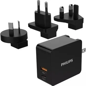 PHILIPS DLP2621T/00 - cestovní síťová duální USB nabíječka mobilních zařízení (mobil, tablet)