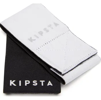 Sportovní chránič KIPSTA Oboustranná páska na upevnění chrániče holeně Fix It černo-bílá ČERNÁ