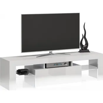Televizní stolek Topeshop RTV Deko 140 bílý lesk