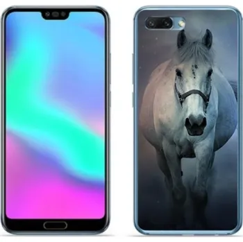 Pouzdro na mobilní telefon Gelový obal mmCase na mobil Honor 10 - běžící bílý kůň