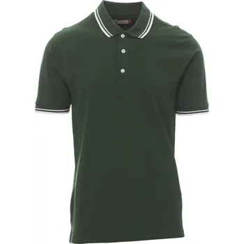 pracovní tričko Pánská polokošile Payper SKIPPER Barva: Zelená/ Bílá, Velikost: 4XL