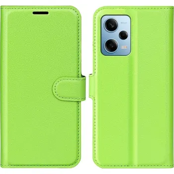 Pouzdro na mobilní telefon Litchi knížkové pouzdro na Xiaomi Redmi Note 12 Pro 5G/Poco X5 Pro 5G - zelené