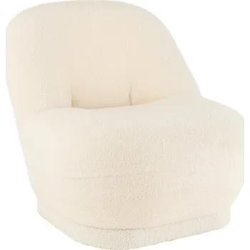 Křeslo Bílé čalouněné křeslo J-line Tobias