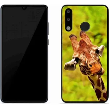 Pouzdro na mobilní telefon Gelový kryt mmCase na mobil Huawei P30 Lite - žirafa