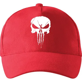 Kšiltovka Kšiltovka Punisher, Barva Červená, Velikost 19×11 cm , Canvas Kšiltovka Bezvatriko.cz 0506