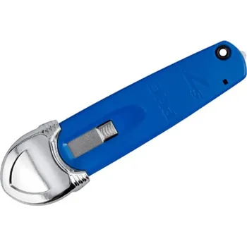 Pracovní nůž Modrý kovový bezpečnostní samozatahovací nůž 3 v 1 S7 - 88006737