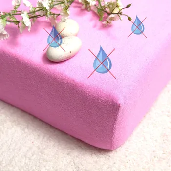 Prostěradlo Domácí pohoda | Nepropustné a prodyšné froté prostěradlo s polyuretanem 140x200 - světle růžové