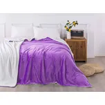 XPOSE® Mikroplyšová deka Exclusive s beránkem - levandulová 140x200 cm, Mikroplyš s beránkem + Prodloužená možnost vrácení zboží do 50 dnů