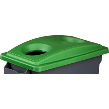 Odpadkový koš Víko k nádobám na třídění odpadu, zelené