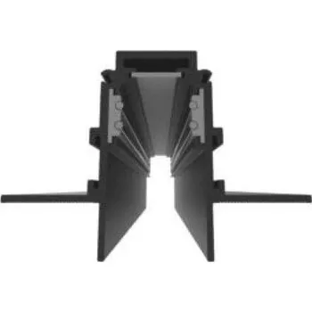 LED lišta Optonica Polo Vestavný magnetický profil 2m pro kolejnicový systém - TRACK R20, černý