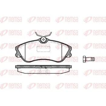 Brzdová destička Sada brzdových destiček, kotoučová brzda REMSA 0634.00